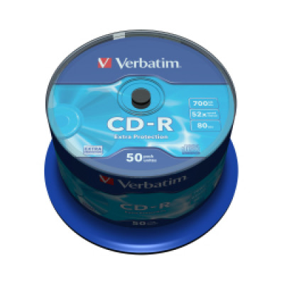 CD-R Verbatim 700MB 52× DataLife 50 pack spindle / V043351